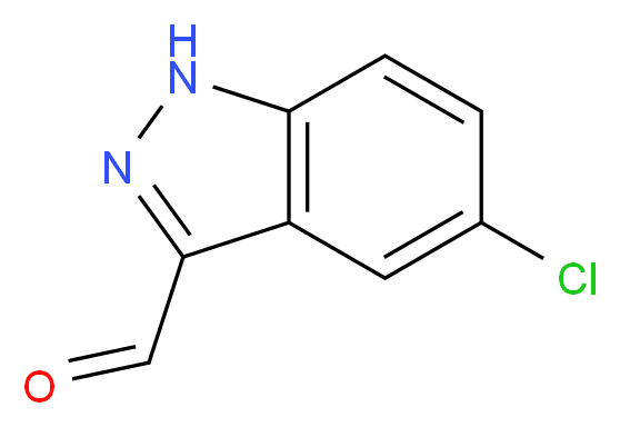 5-CHLORO-1H-INDAZOLE-3-CARBALDEHYDE_分子结构_CAS_102735-84-2)