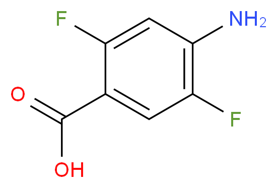 4-Amino-2,5-difluorobenzoic acid_分子结构_CAS_773108-64-8)