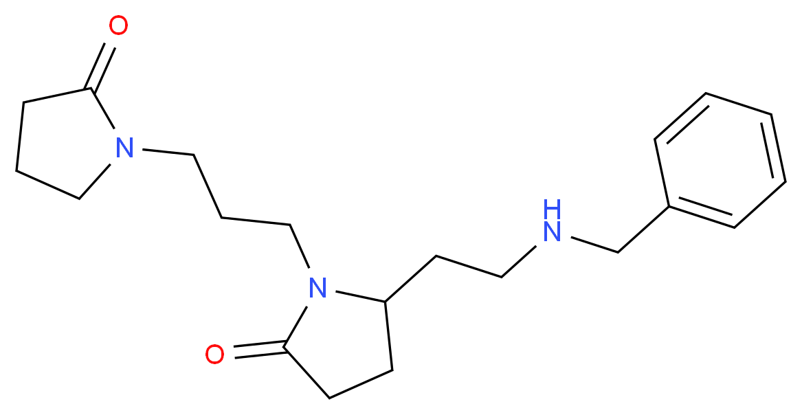 5-[2-(benzylamino)ethyl]-1-[3-(2-oxo-1-pyrrolidinyl)propyl]-2-pyrrolidinone_分子结构_CAS_)
