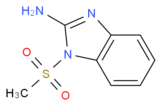 1-methanesulfonyl-1H-1,3-benzodiazol-2-amine_分子结构_CAS_915922-50-8