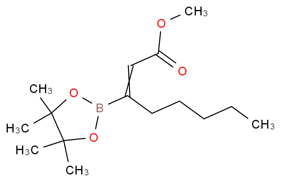 (Z)-辛-2-烯酸-3-硼酸频哪醇甲酯_分子结构_CAS_352534-74-8)