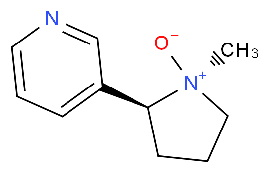 (1S,2S)-1-methyl-2-(pyridin-3-yl)pyrrolidin-1-ium-1-olate_分子结构_CAS_51095-86-4