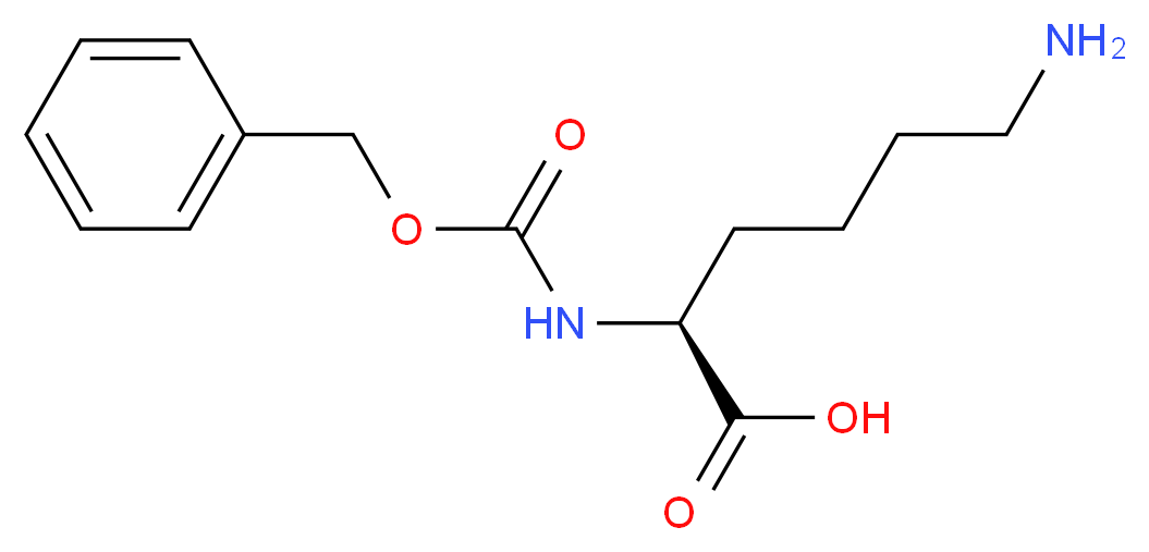 (2S)-6-amino-2-{[(benzyloxy)carbonyl]amino}hexanoic acid_分子结构_CAS_2212-75-1