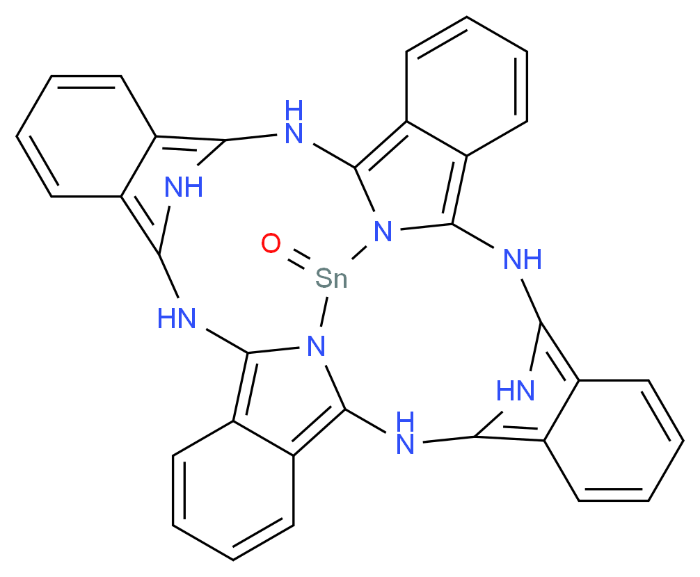 氧化锡(IV)酞菁_分子结构_CAS_57156-42-0)