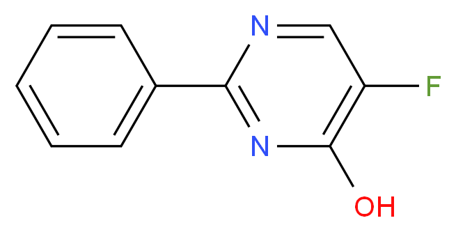 5-fluoro-2-phenyl-pyrimidin-4-ol_分子结构_CAS_143328-90-9)