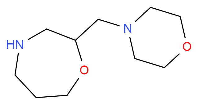 2-(morpholin-4-ylmethyl)-1,4-oxazepane_分子结构_CAS_933728-04-2