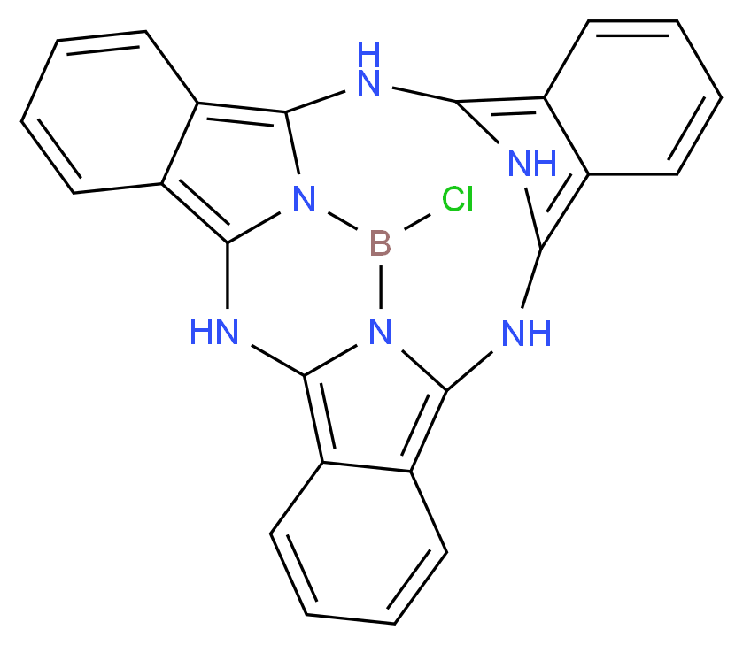 氯化硼亚酞菁_分子结构_CAS_36530-06-0)