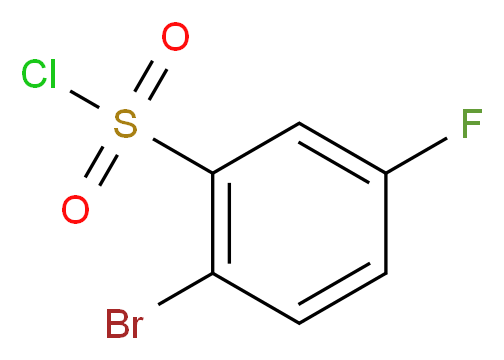 2-bromo-5-fluorobenzene-1-sulfonyl chloride_分子结构_CAS_771-67-5