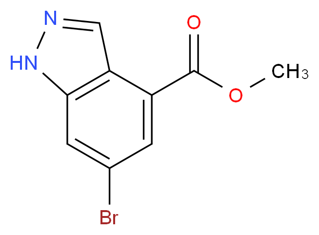 Methyl 6-bromo-1H-indazole-4-carboxylate_分子结构_CAS_885518-49-0)