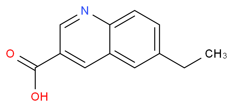 6-ethylquinoline-3-carboxylic acid_分子结构_CAS_948289-98-3