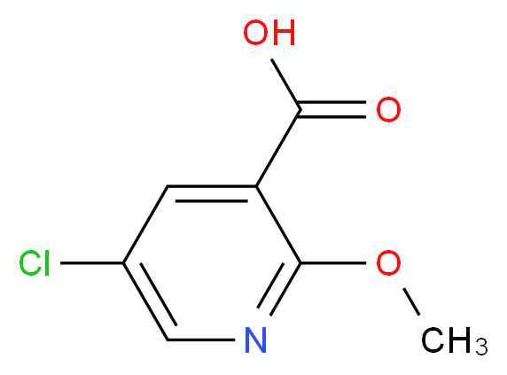 5-Chloro-2-methoxynicotinic acid_分子结构_CAS_54916-65-3)