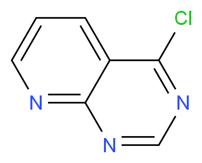 4-chloropyrido[2,3-d]pyrimidine_分子结构_CAS_28732-79-8