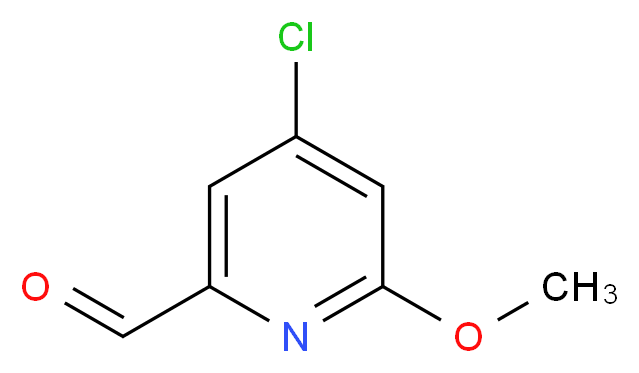 4-chloro-6-methoxypyridine-2-carbaldehyde_分子结构_CAS_1060806-48-5