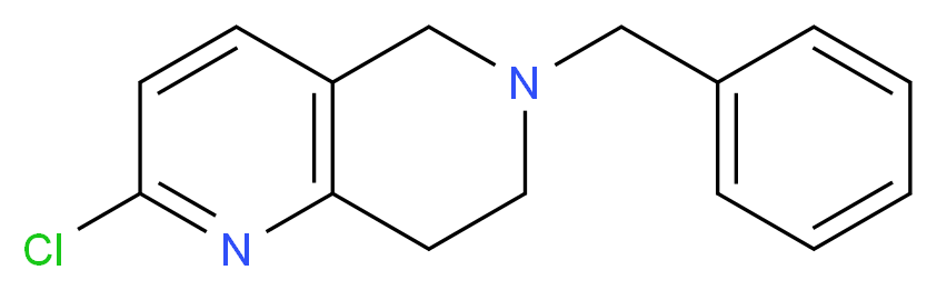 6-benzyl-2-chloro-5,6,7,8-tetrahydro-1,6-naphthyridine_分子结构_CAS_210539-04-1)