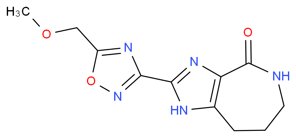 2-[5-(methoxymethyl)-1,2,4-oxadiazol-3-yl]-5,6,7,8-tetrahydroimidazo[4,5-c]azepin-4(1H)-one_分子结构_CAS_)