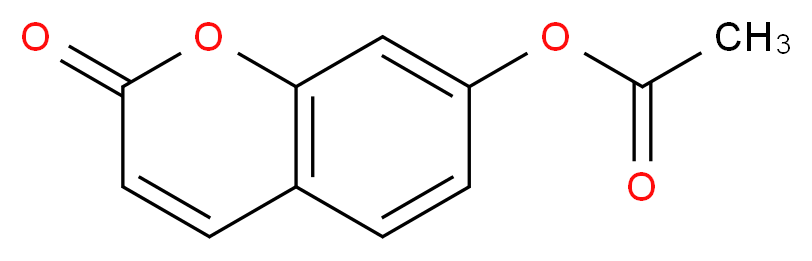 2-oxo-2H-chromen-7-yl acetate_分子结构_CAS_10387-49-2