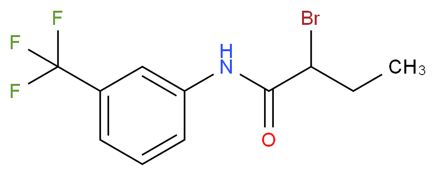 2-Bromo-N-[3-(trifluoromethyl)phenyl]butanamide_分子结构_CAS_)