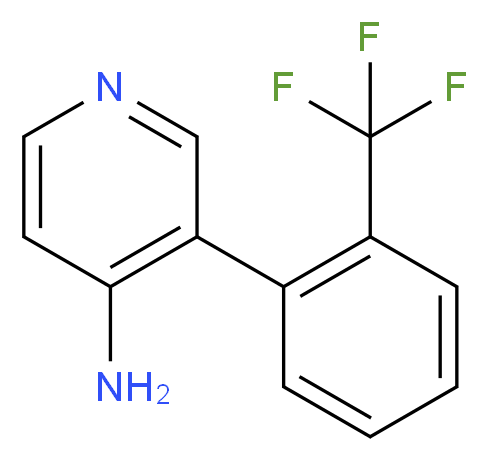 3-[2-(trifluoromethyl)phenyl]pyridin-4-amine_分子结构_CAS_1261814-93-0