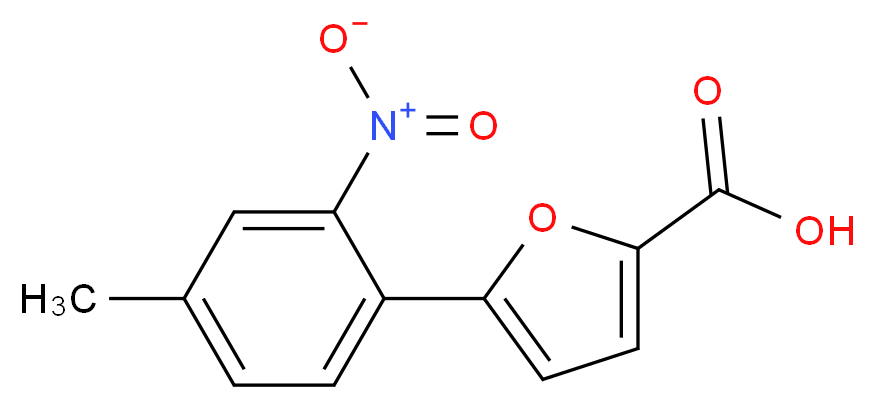 5-(4-methyl-2-nitrophenyl)furan-2-carboxylic acid_分子结构_CAS_55377-91-8