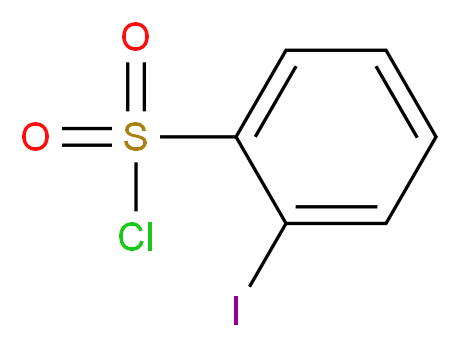 2-Iodobenzenesulfonyl chloride, tech._分子结构_CAS_63059-29-0)