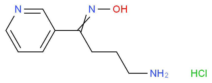 4-Amino-1-pyridin-3-ylbutan-1-one oxime hydrochloride_分子结构_CAS_374063-99-7)