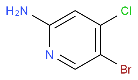 5-Bromo-4-chloro-2-aminopyridine_分子结构_CAS_942947-94-6)
