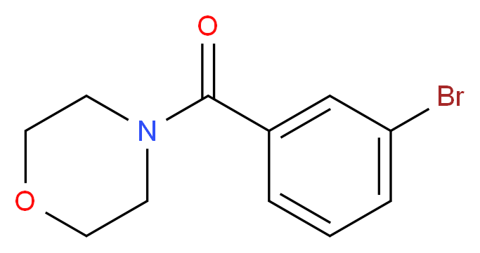 4-(3-Bromobenzoyl)morpholine_分子结构_CAS_153435-81-5)