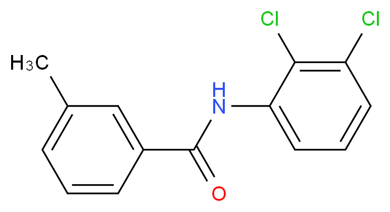 N-(2,3-dichlorophenyl)-3-methylbenzamide_分子结构_CAS_90665-37-5