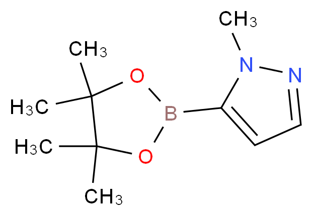 1-METHYL-1H-PYRAZOLE-5-BORONIC ACID PINACOL ESTER_分子结构_CAS_847818-74-0)