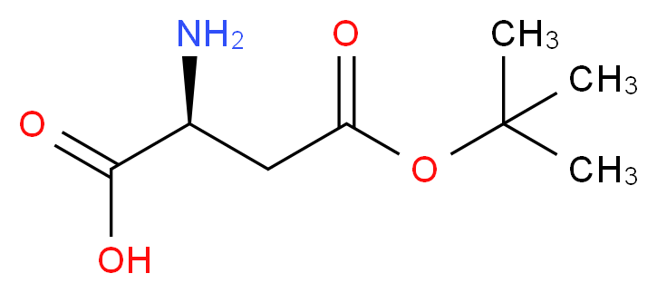 L-Aspartic acid 4-tert-Butyl ester_分子结构_CAS_3057-74-7)