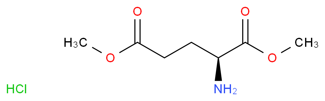 L-GLUTAMIC ACID DIMETHYLESTER HCl_分子结构_CAS_23150-65-4)