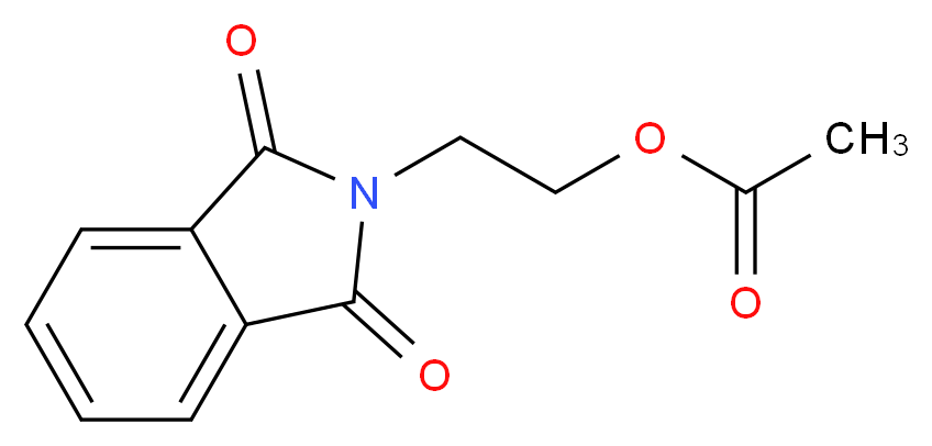 2-(1,3-dioxo-2,3-dihydro-1H-isoindol-2-yl)ethyl acetate_分子结构_CAS_5466-90-0