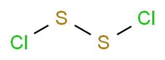 dichlorodisulfane_分子结构_CAS_10025-67-9