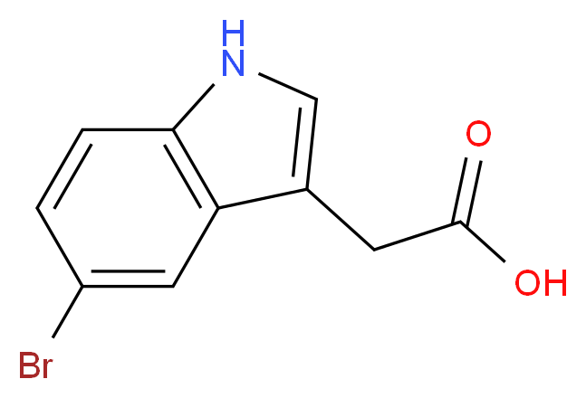 5-溴吲哚-3-乙酸_分子结构_CAS_40432-84-6)