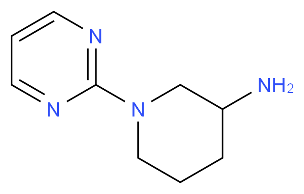 1-(pyrimidin-2-yl)piperidin-3-amine_分子结构_CAS_1146290-25-6