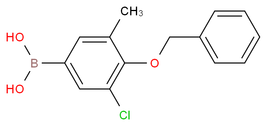 4-BENZYLOXY-3-CHLORO-5-METHYLPHENYLBORONIC ACID_分子结构_CAS_)