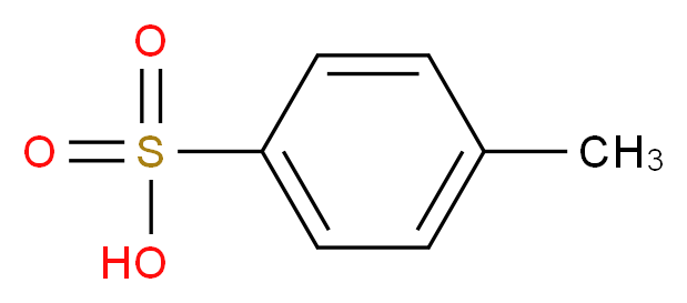 4-methylbenzenesulfonic acid_分子结构_CAS_104-15-4)