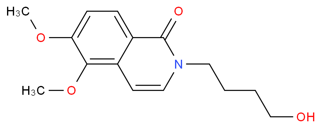 2-(4-hydroxybutyl)-5,6-dimethoxyisoquinolin-1(2H)-one_分子结构_CAS_)