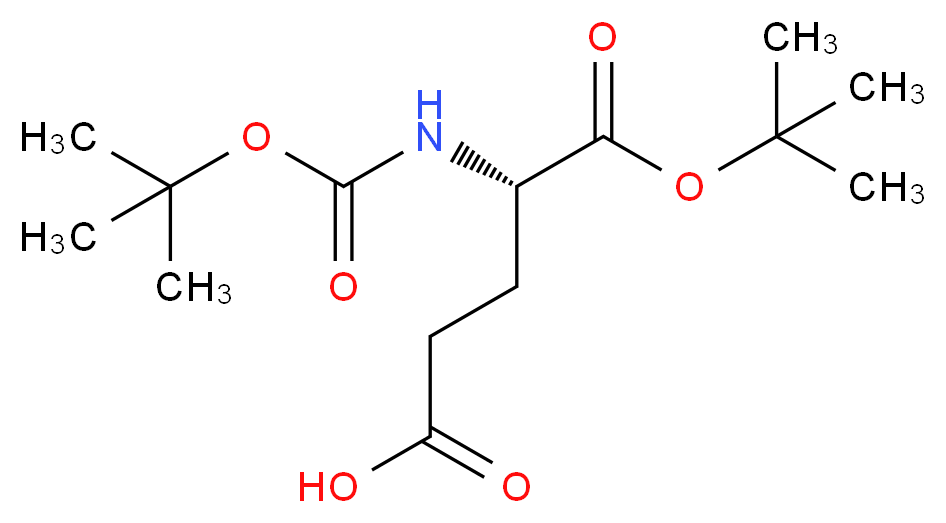 Boc-Glu-OtBu_分子结构_CAS_24277-39-2)