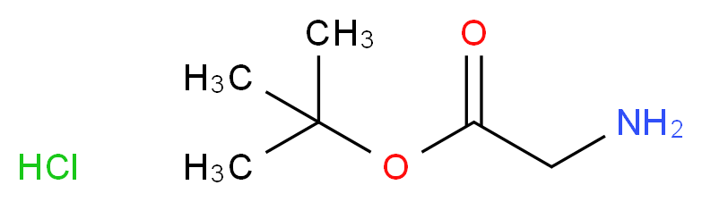 tert-butyl 2-aminoacetate hydrochloride_分子结构_CAS_)