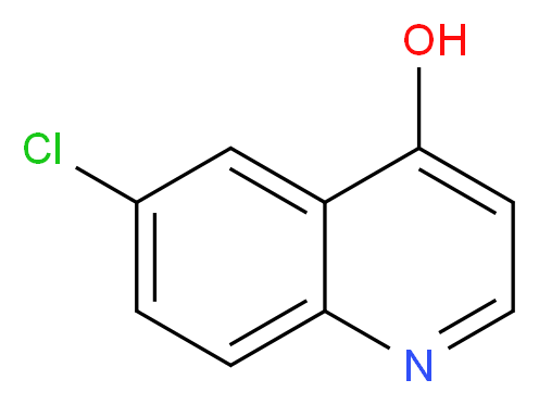 6-Chloroquinolin-4-ol_分子结构_CAS_)