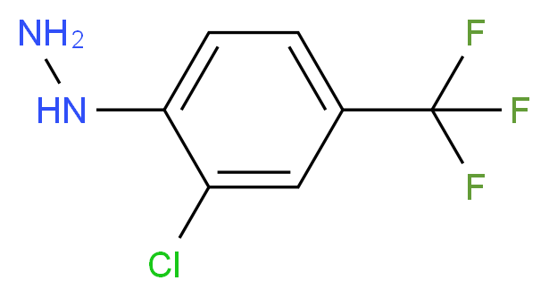 [2-chloro-4-(trifluoromethyl)phenyl]hydrazine_分子结构_CAS_86398-98-3