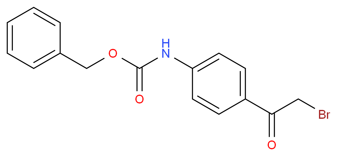 benzyl N-[4-(2-bromoacetyl)phenyl]carbamate_分子结构_CAS_157014-41-0