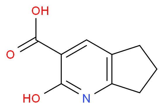 2-hydroxy-6,7-dihydro-5H-cyclopenta[b]pyridine-3-carboxylic acid_分子结构_CAS_)