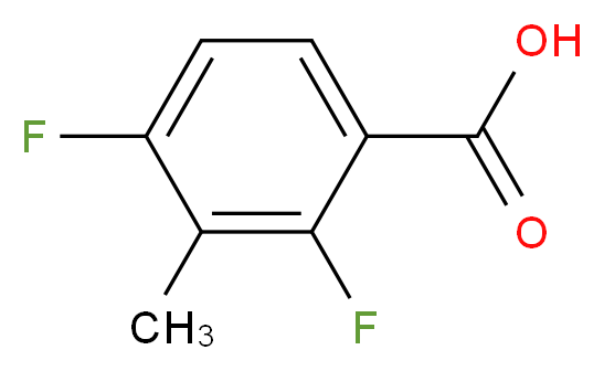 2,4-Difluoro-3-methylbenzoic acid_分子结构_CAS_112857-68-8)