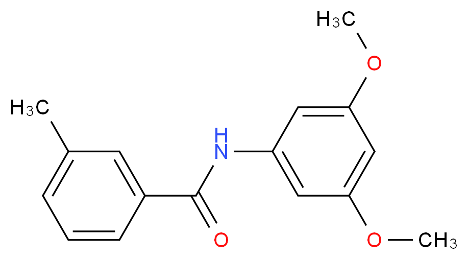 N-(3,5-Dimethoxyphenyl)-3-methylbenzamide_分子结构_CAS_340218-32-8)