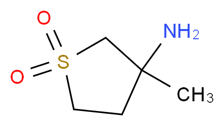 3-amino-3-methyl-1$l^{6}-thiolane-1,1-dione_分子结构_CAS_)