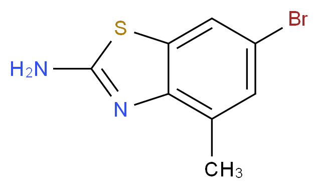 6-bromo-4-methyl-1,3-benzothiazol-2-amine_分子结构_CAS_681126-45-4