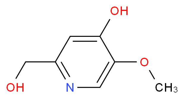 2-(Hydroxymethyl)-5-methoxy-4-pyridinol_分子结构_CAS_6323-21-3)
