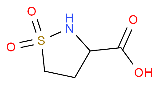 1,1-dioxo-1λ<sup>6</sup>,2-thiazolidine-3-carboxylic acid_分子结构_CAS_1146957-01-8